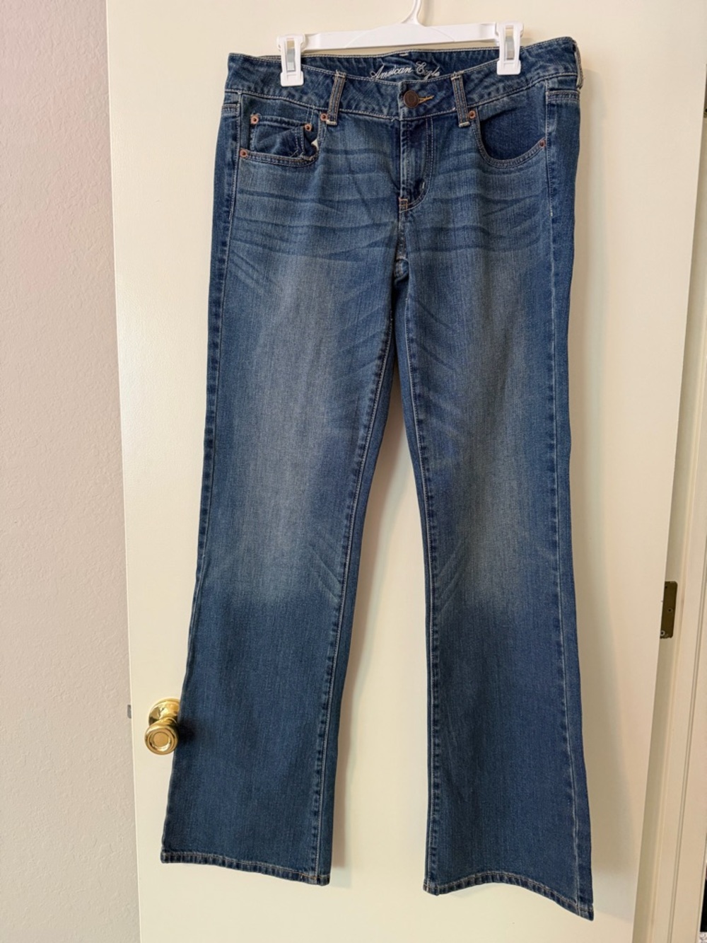 American Eagle Outfitters Medium Blue Wide Leg Jeans